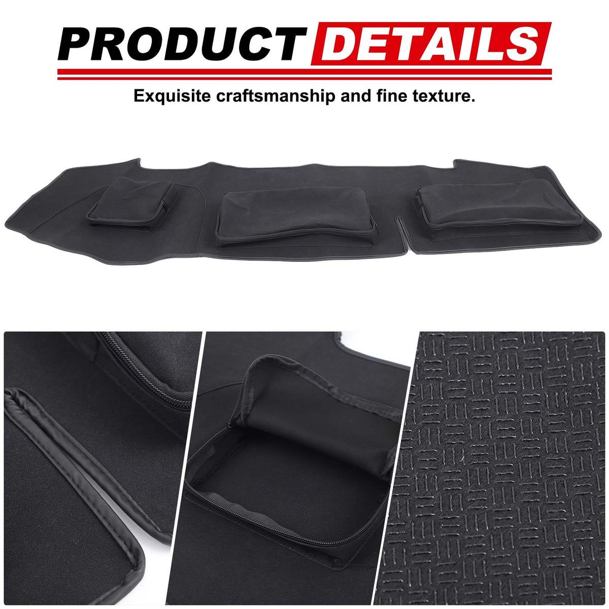 Interior Center Console Dashboard Storage Bag For Nissan Titan 2016-2023 US 12