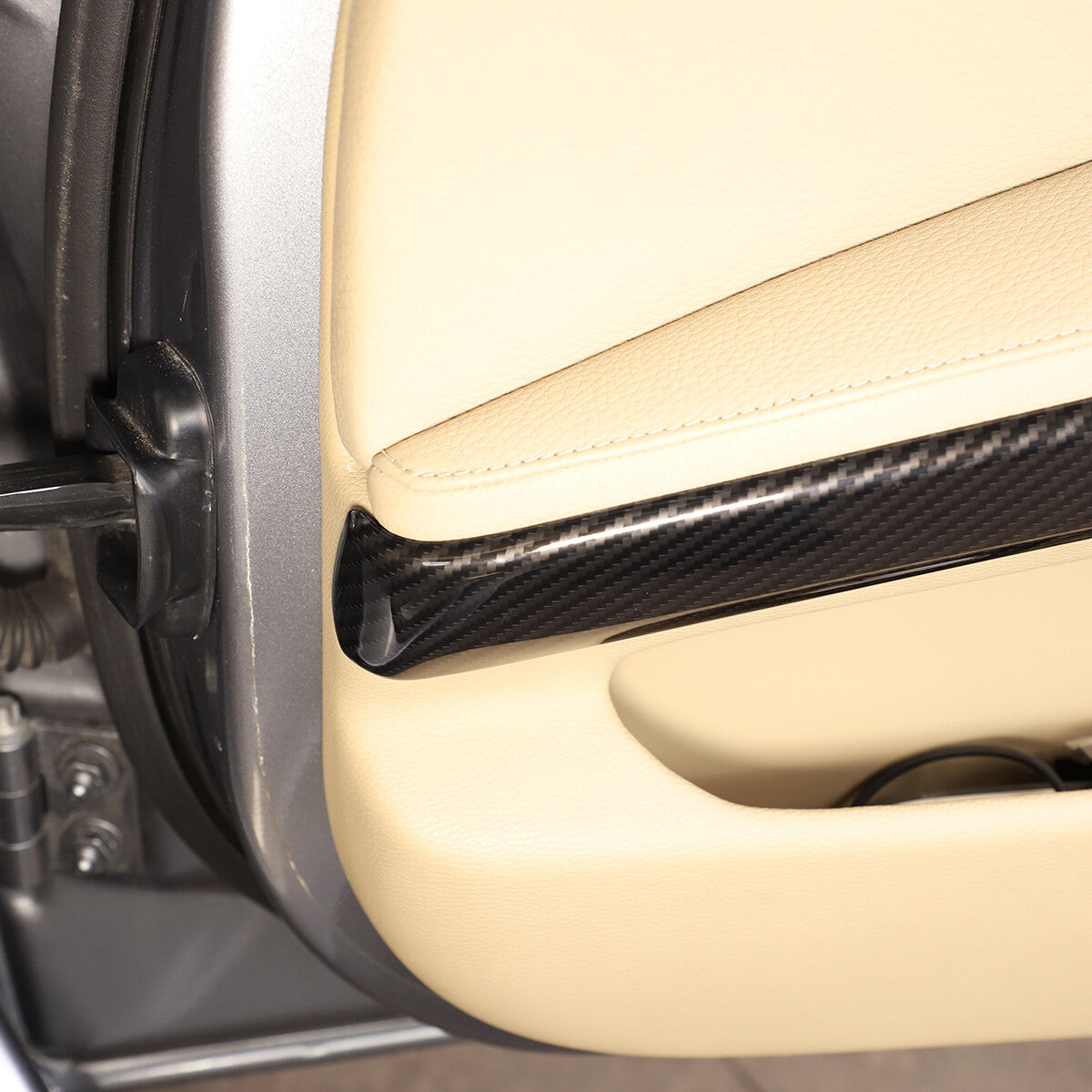 ABS Carbon Fiber interior Door Panel Trim Cover For BMW 3 Series E90 Sedan 05-12 4
