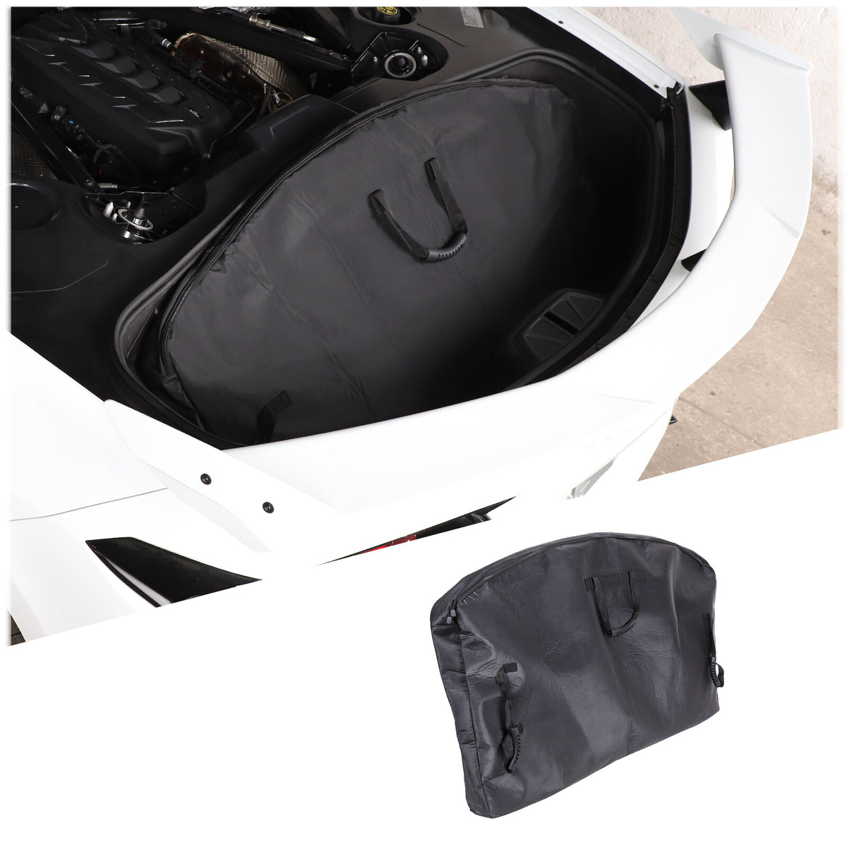 Center Console Seat Frunk Rear Trunk Storage Bag Tray For Corvette C8 20-26 42