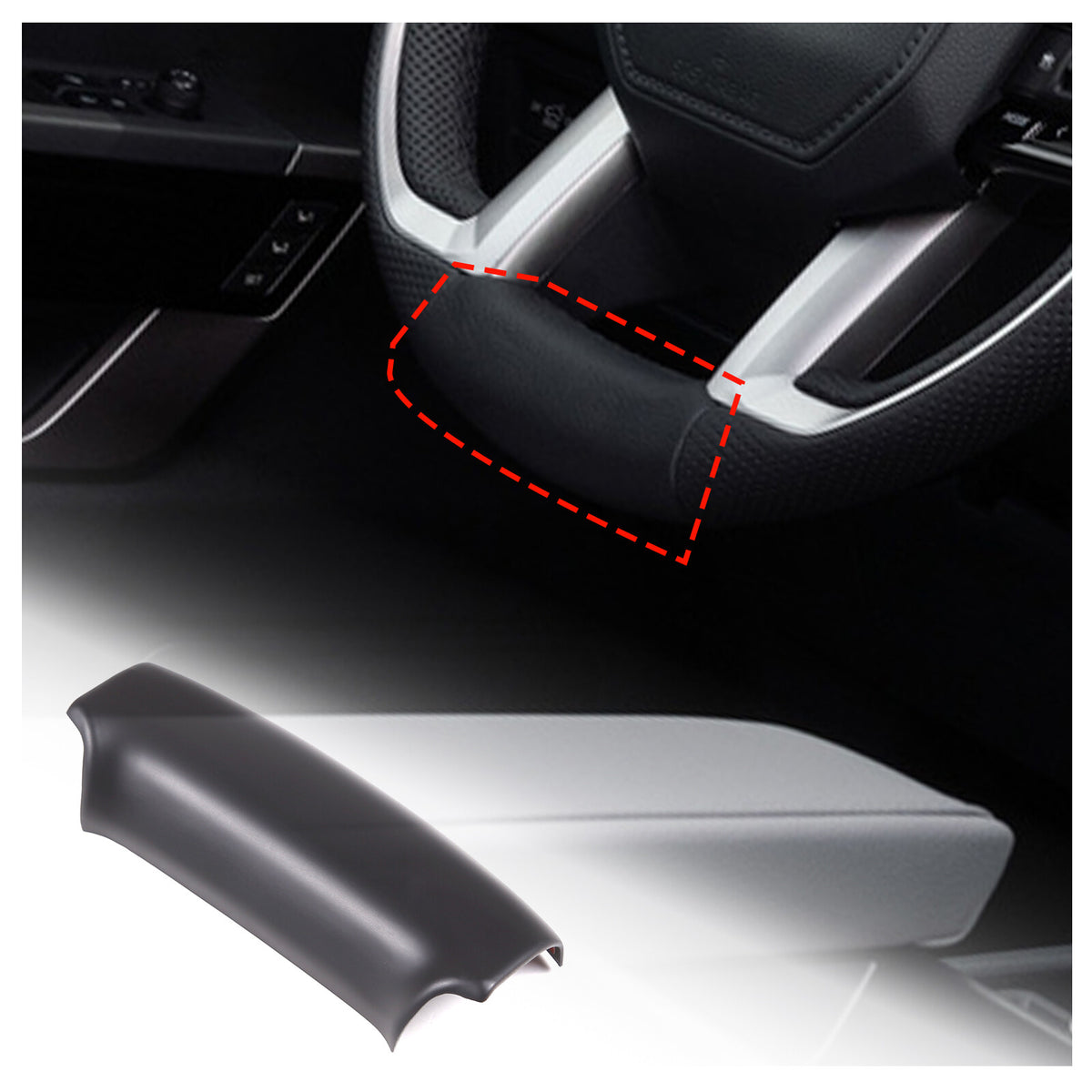 Matte Black ABS Interior Decoration Cover Trim Kit For Toyota Tundra 2022-26 US - Variants 6-10 26