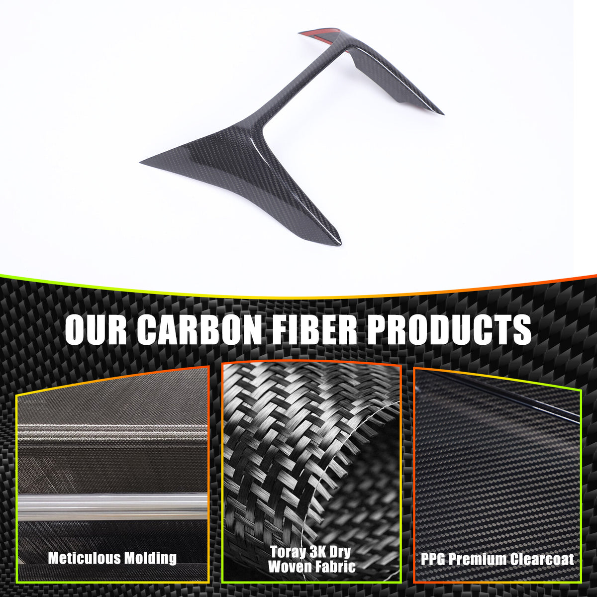 Real Carbon Fiber Front Center Console Trim Cover For Mazda MX-5 Miata 2016-2025 10