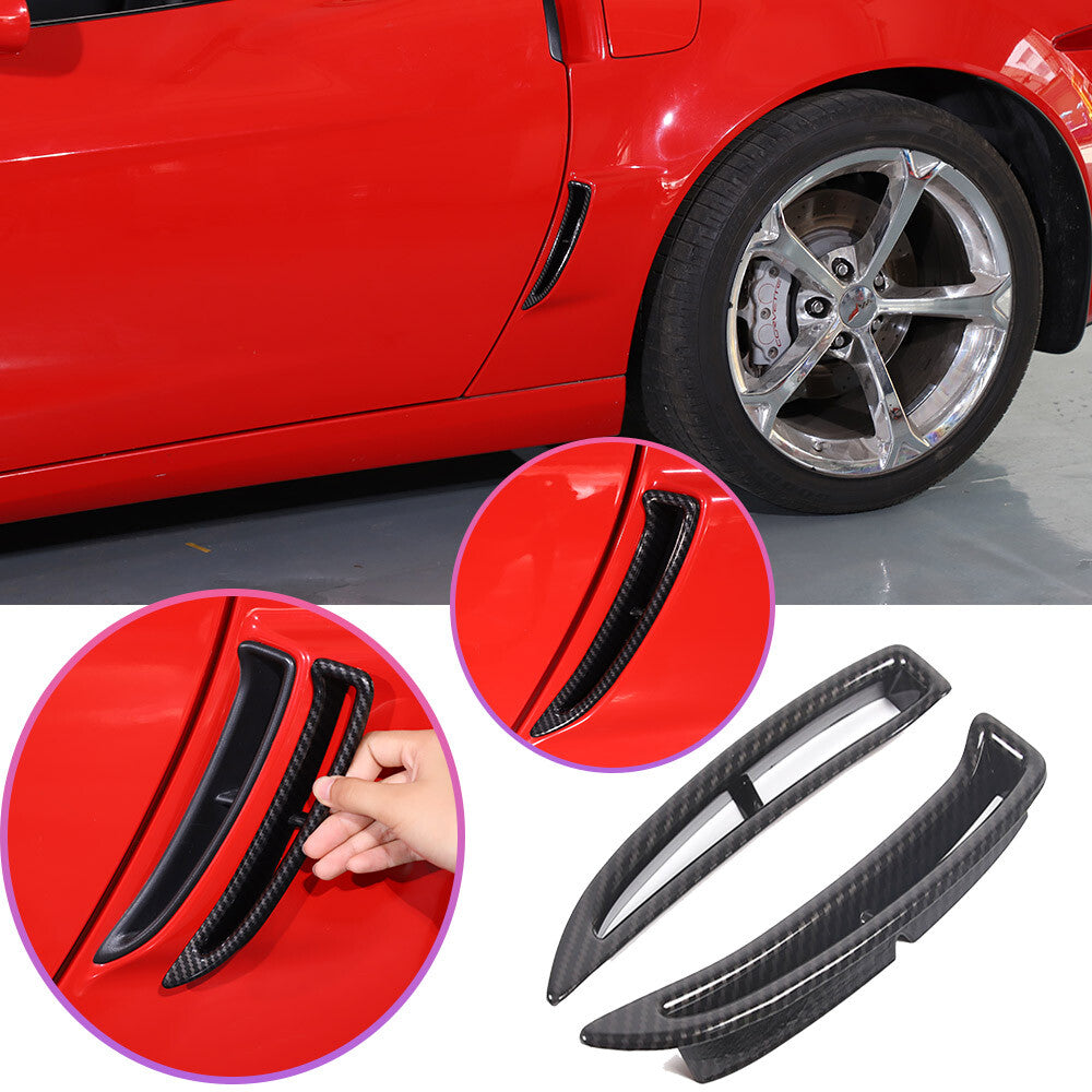 ABS Carbon Fiber Interior Exterior Cover Trim Kit For Corvette C6 2005-2013 184