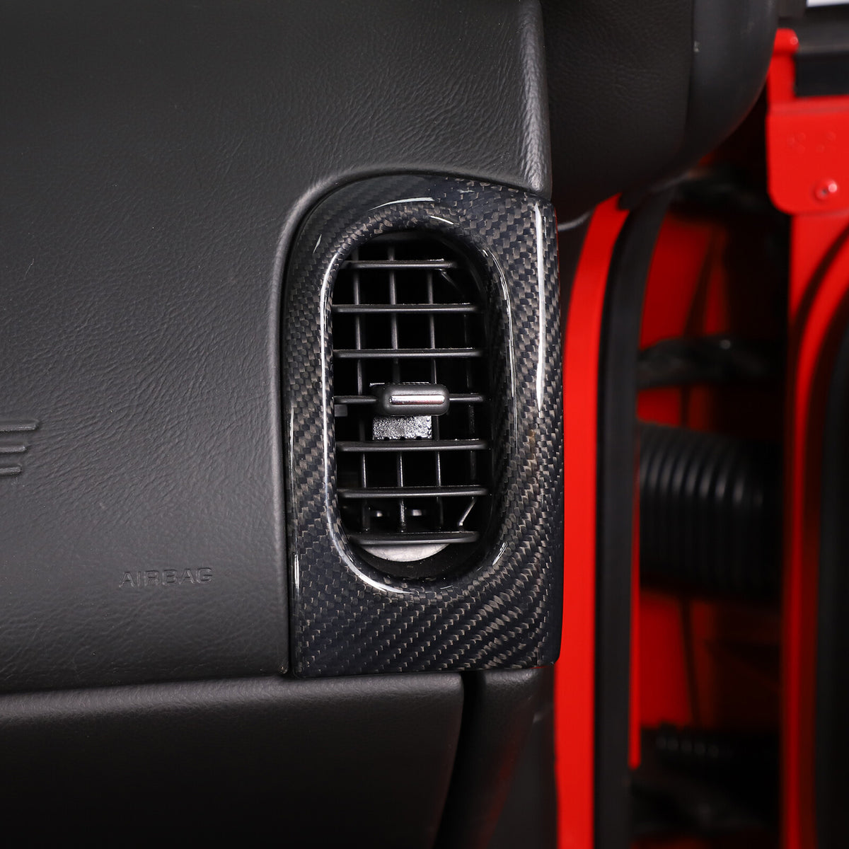 Real Dry Carbon fiber Side Air Outlet Vent Panel Trim For Corvette C6 2005-2013 12