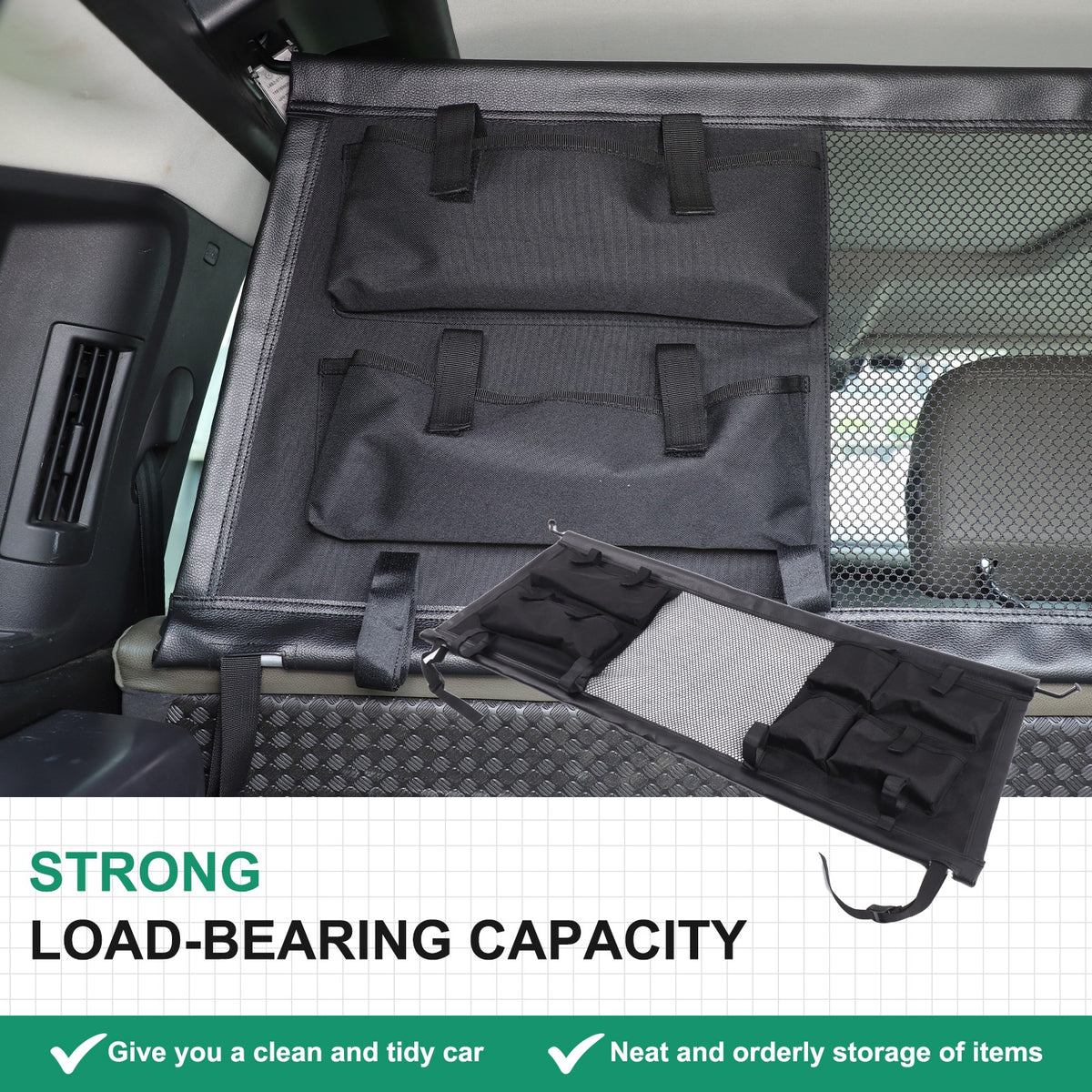 Rear Trunk Cargo Organizer Isolation Net W/ Bag For LR Defender 110 L663 20-23 1