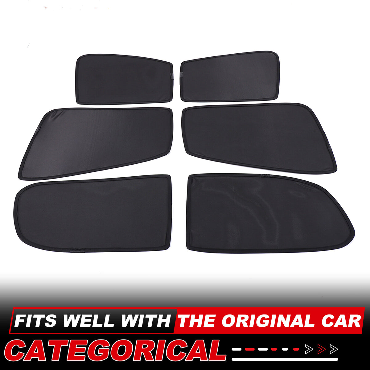 Rear Window Mesh Sun Shade Cover Windshield For Mitsubishi L200 Triton 2015-23 6