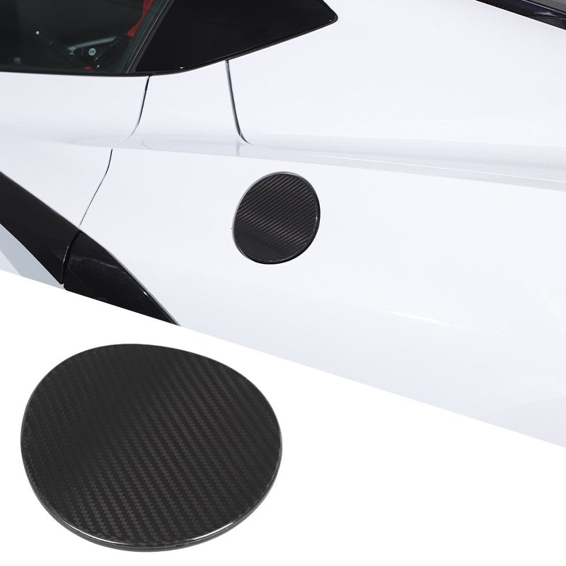 Replacement Real Carbon Fiber Fuel Tank Cap Cover For Corvette C8 2020+ 22