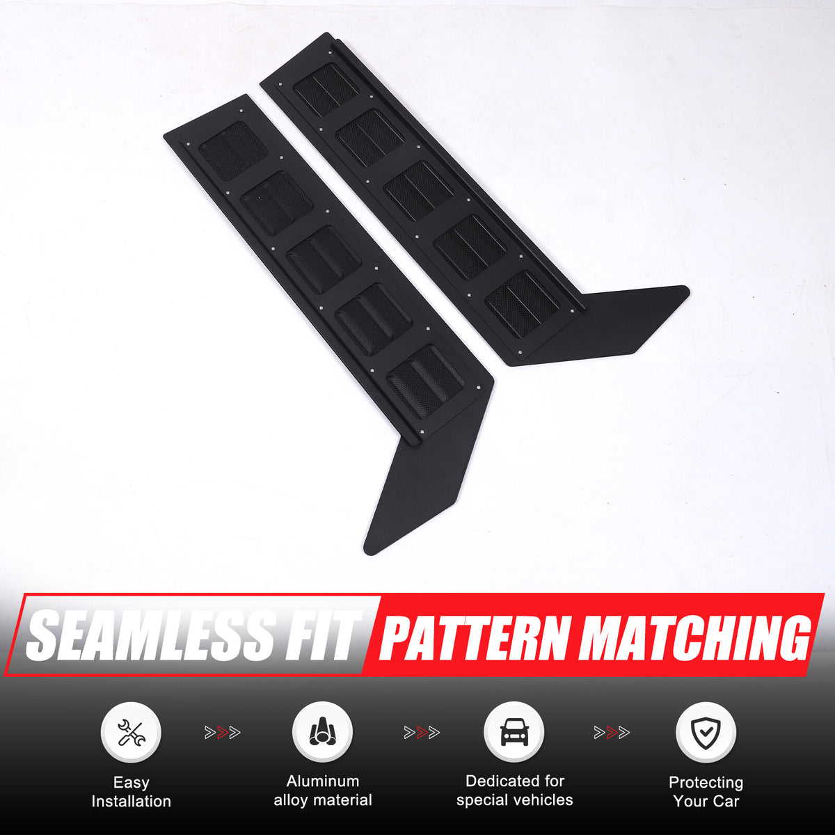 Aluminium Alloy Door Window Air Vents Screen For LR Range Rover Velar 2017-24 10