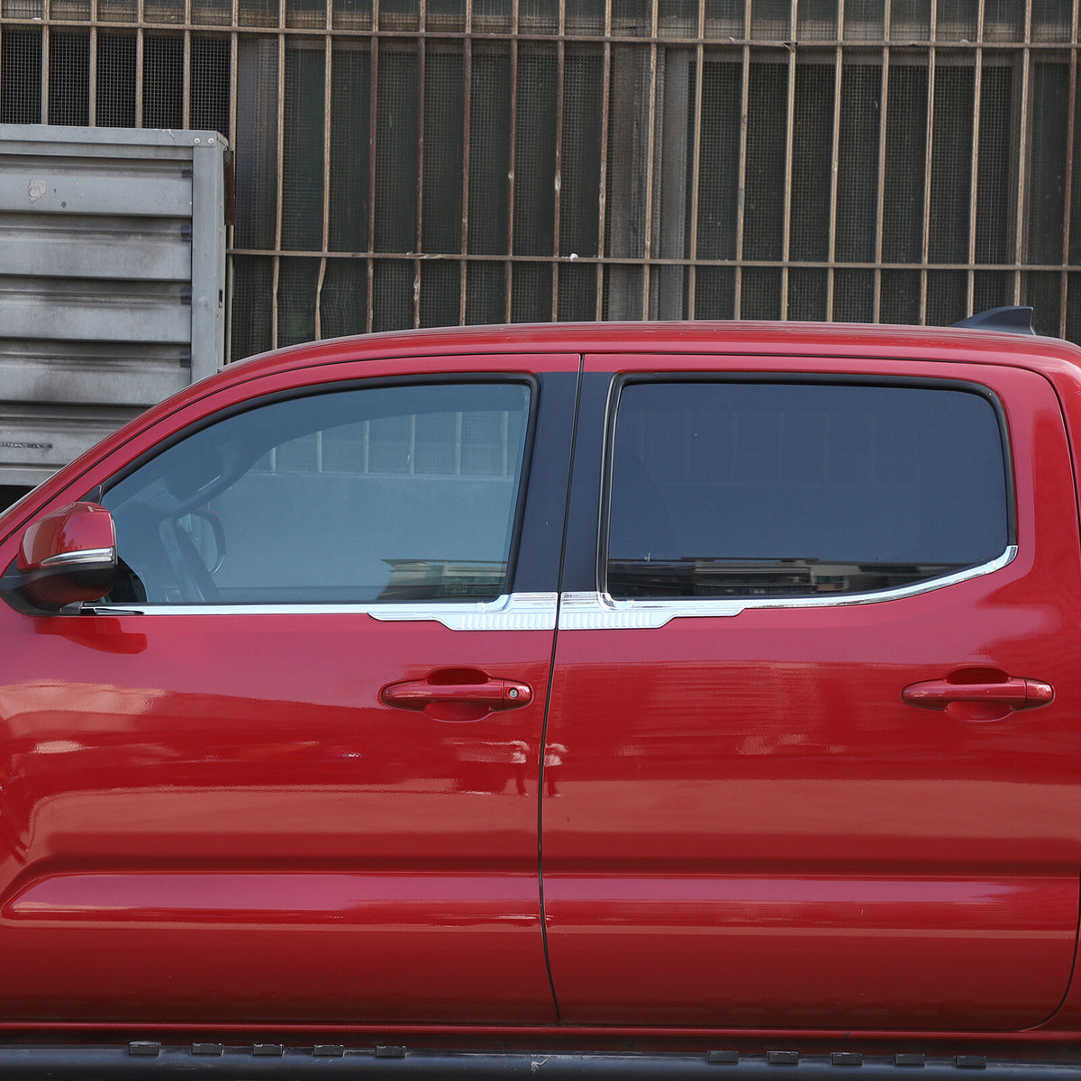 Silver Exterior Window Bottom Sill Trim Strip For Toyota Tacoma 2015-2022 18