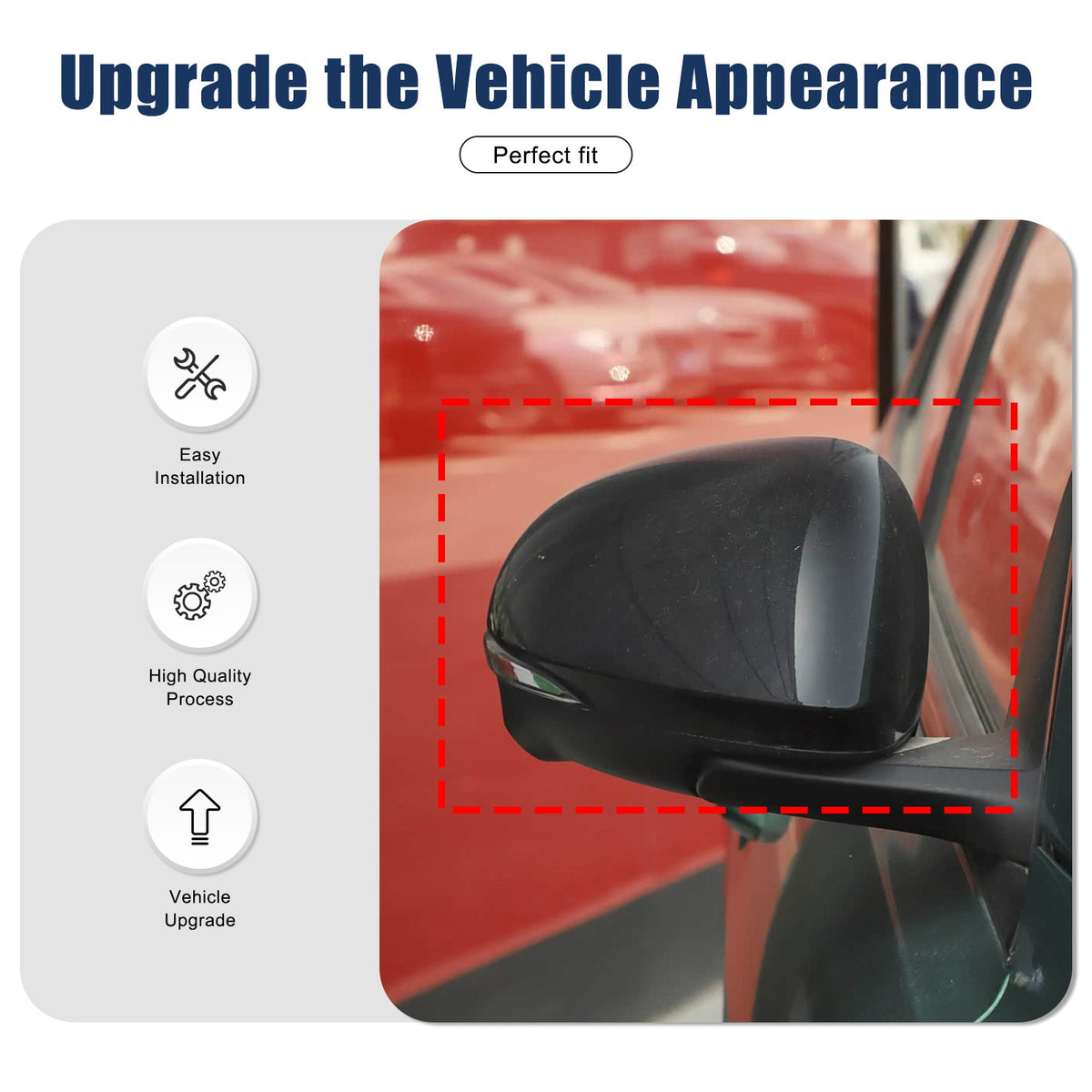 Real Carbon Fiber Outer Exterior Rearview Mirror Covers For Alfa Romeo Tonale 14