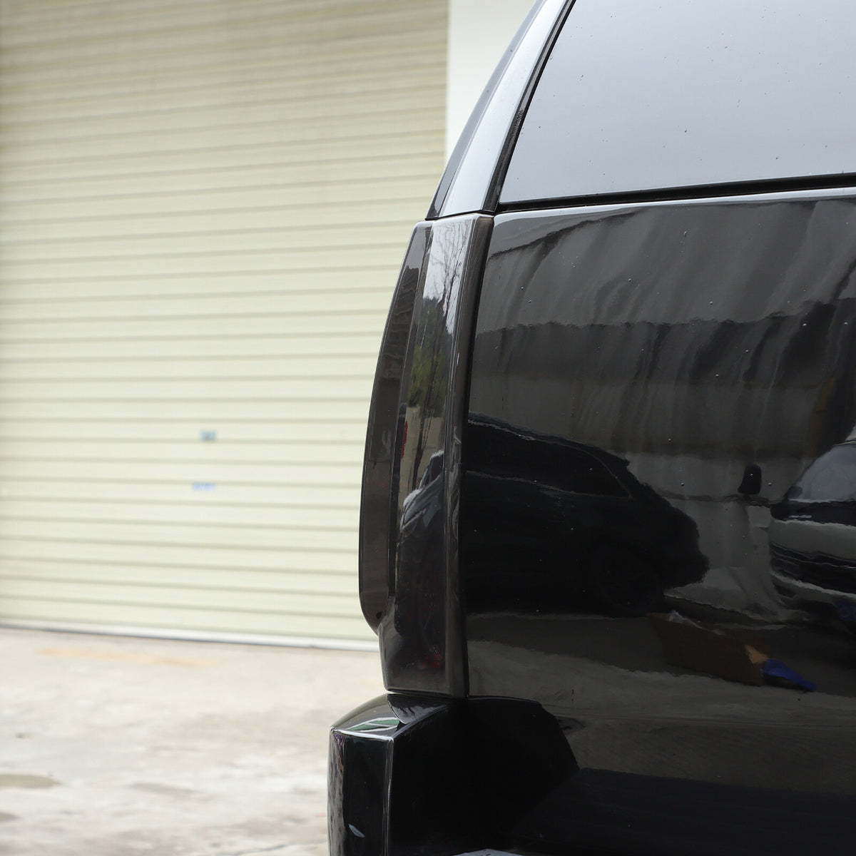 Gray Smoked ABS Taillight Blackened Shell Trim For Cadillac Escalade 2007-2014 12