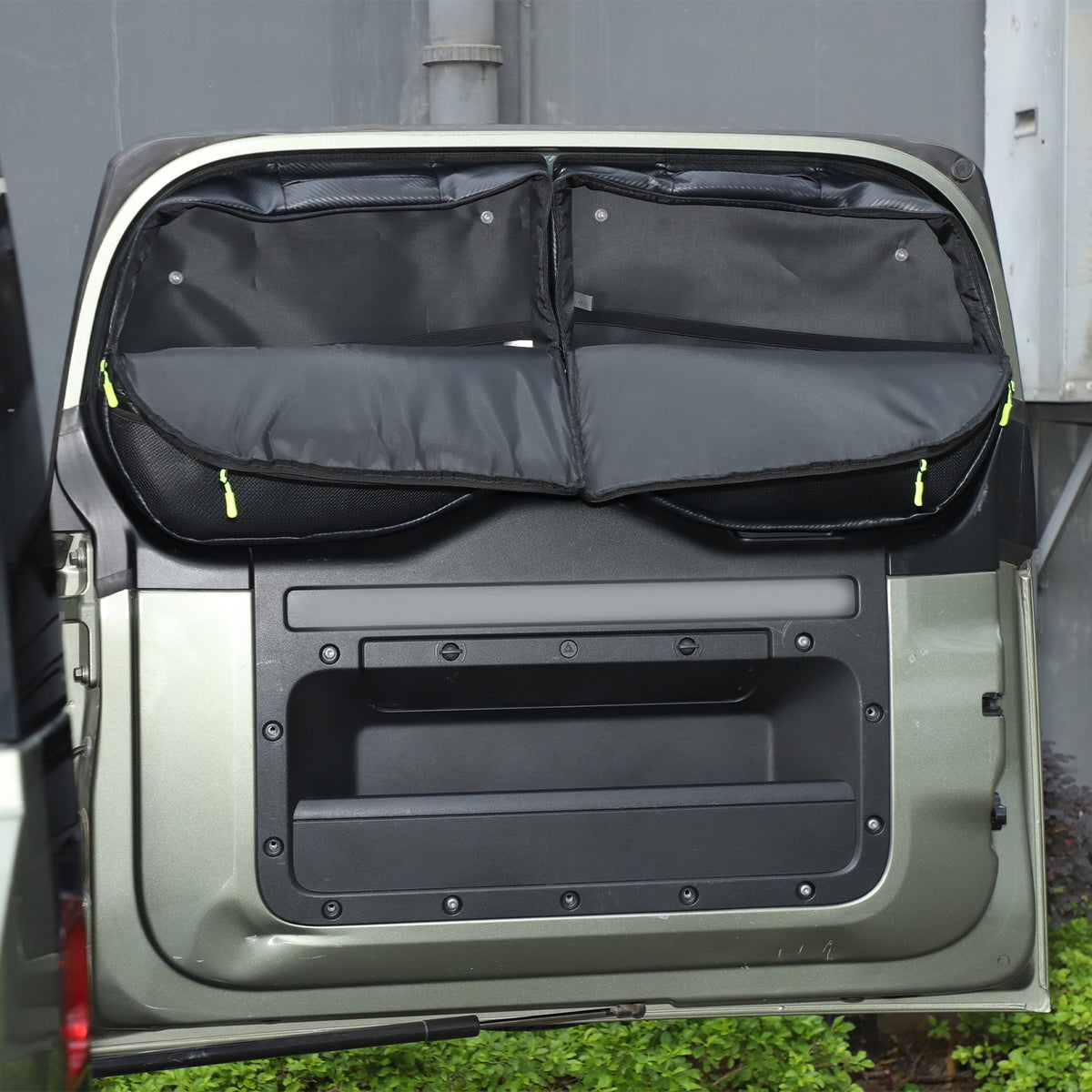 Carbon Pattern Tailgate Window Storage Bag For Land Rover Defender L663 2020+ 15