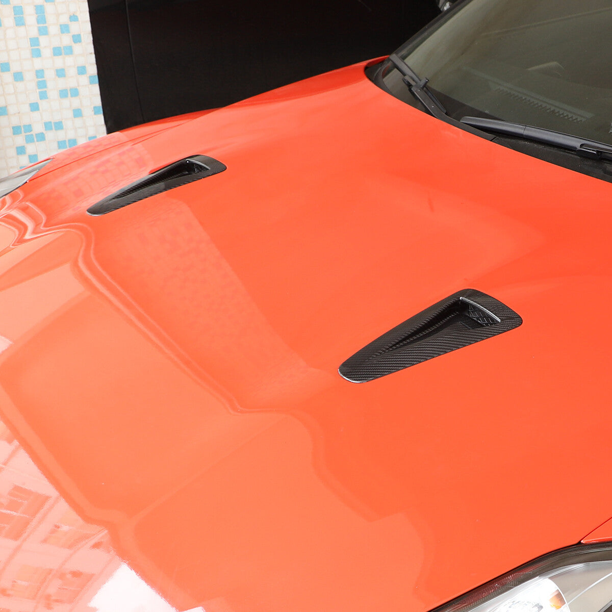Hood Bonnet Vent Air Flow Intake Scoop Side Fender For Nissan GTR R35 08-16 US 6