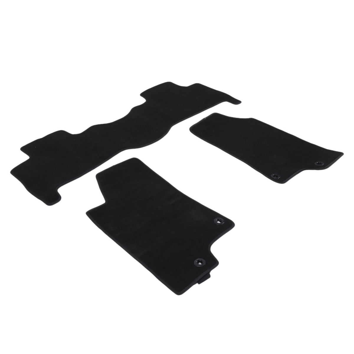 Black Car Floor Mats Cargo Carpets Foot Pads For Hummer H3 2005-2009 9