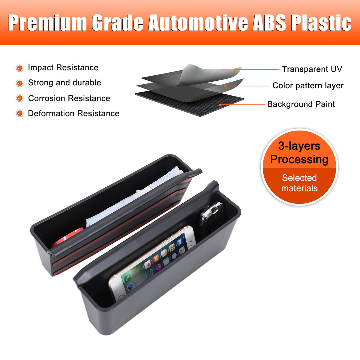 Center Gear Shift Storage Box Cover Trim Tray For Toyota Land Cruiser LC250 24+ 24