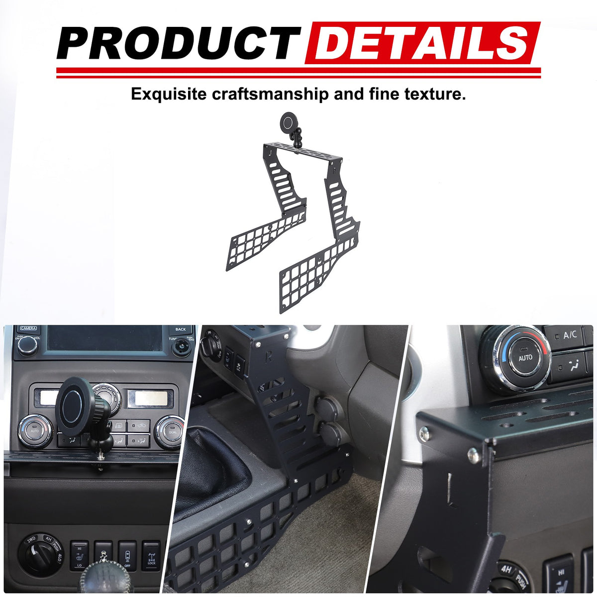 Center Console Multi-Functional Expansion Platform For Nissan Frontier 2009-2017 18