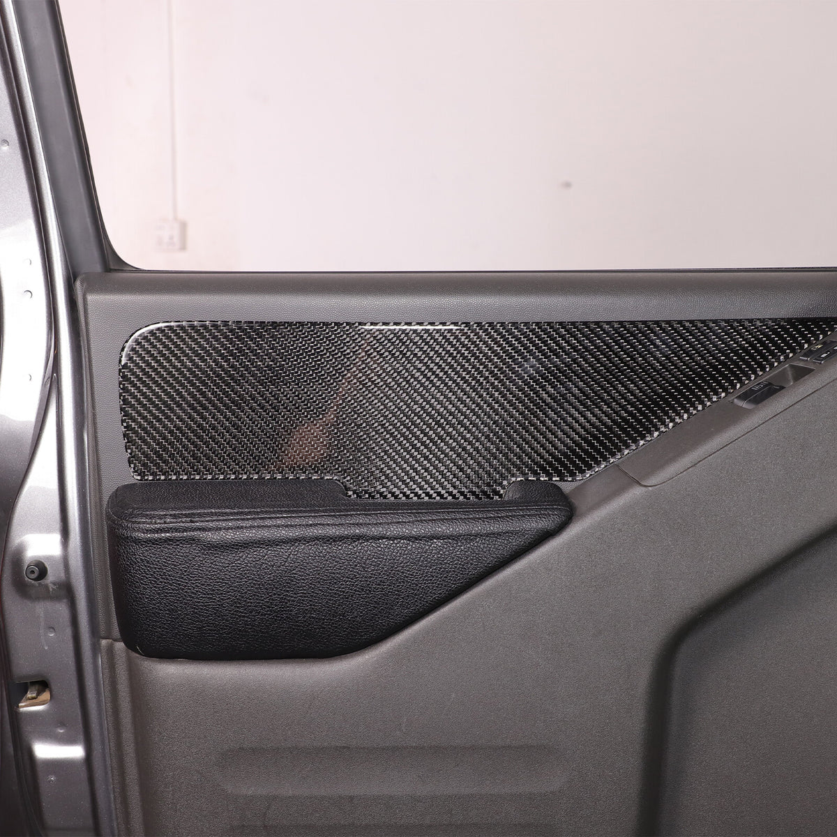 Carbon Fiber Door Armrest Side Panel Trim Sticker For Nissan Frontier 2005-2021 14