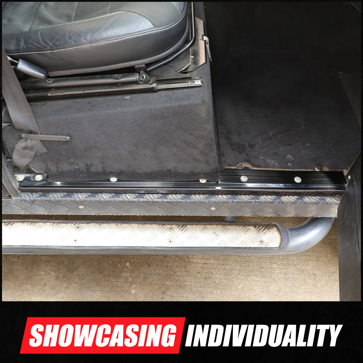 Steel Interior Door Sill Trim Guard Plate Trim For LR Defender L316 2004-2018 22