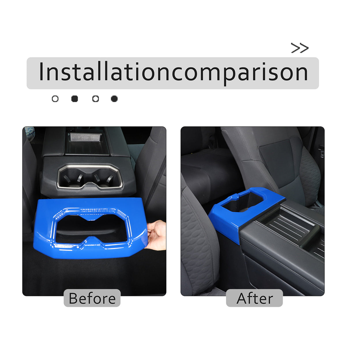 ABS Blue Car Center Panel Trim Interior Accessories For Toyota Tundra 2022-2026 - Variants 1-5 37
