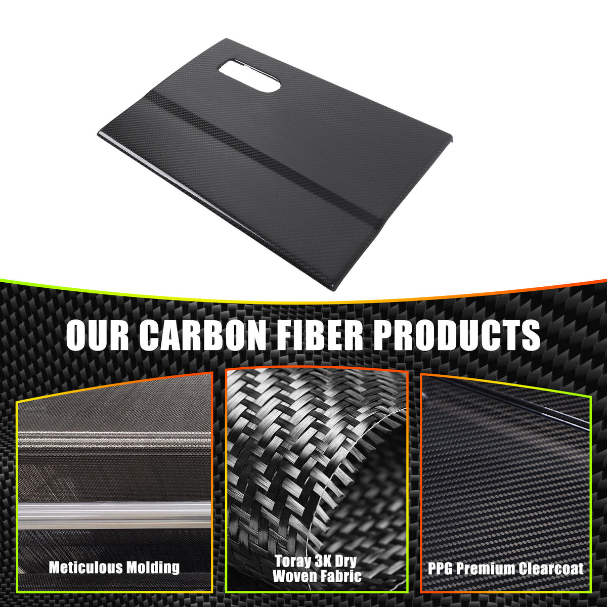 Real Carbon Fiber Glove Box Panel Cover Trim For Benz G-Class G500 W465 2025+ 7