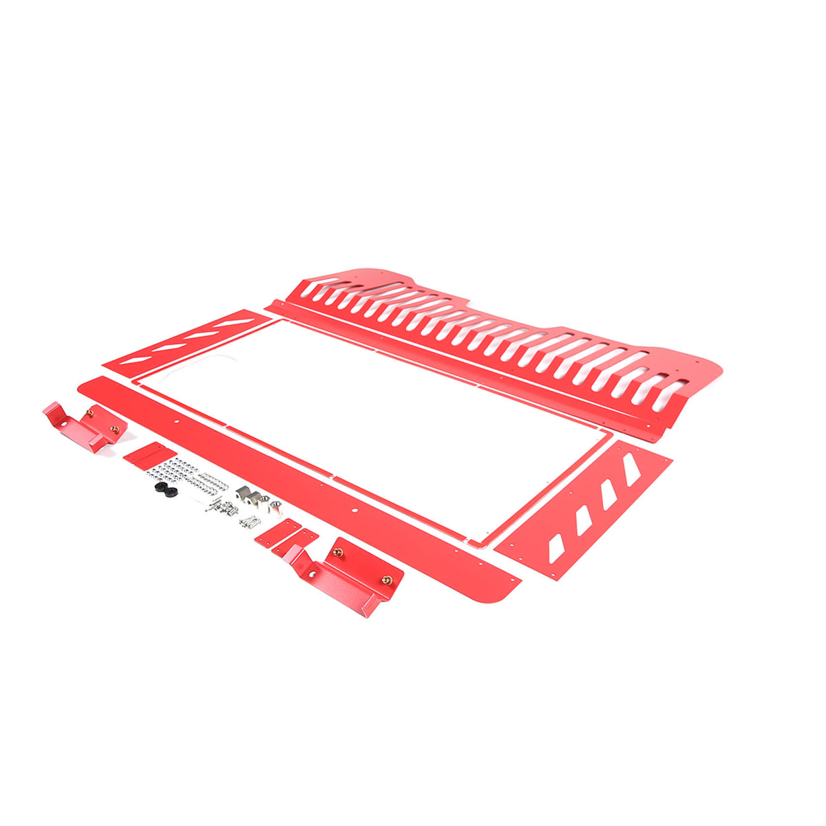 Red Alloy Engine Bay Panel Cover Trim Fit For Corvette C8 2020-26 10