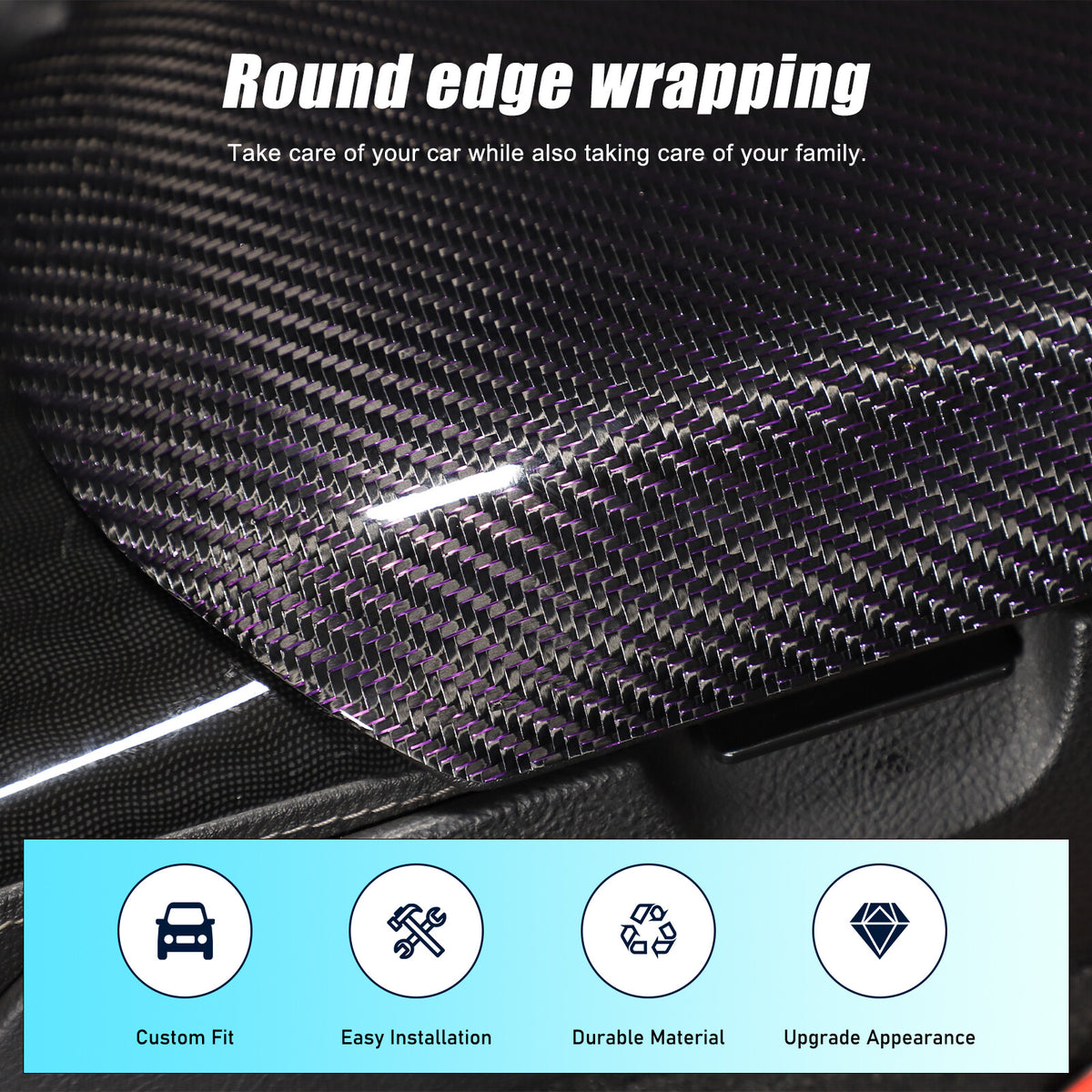 Real Carbon Fiber Center Console Armrest Box Cover Trim For Corvette C6 2005-13 6