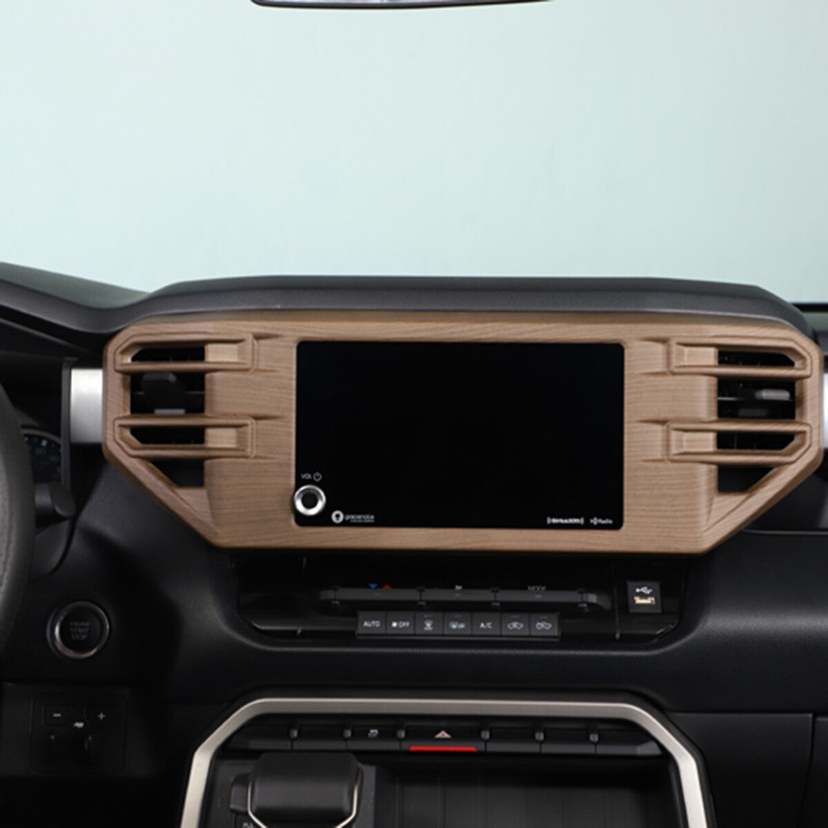 Wood Center Display GPS Navigation Air Vent Trim For Toyota Tundra 22-26 US 4