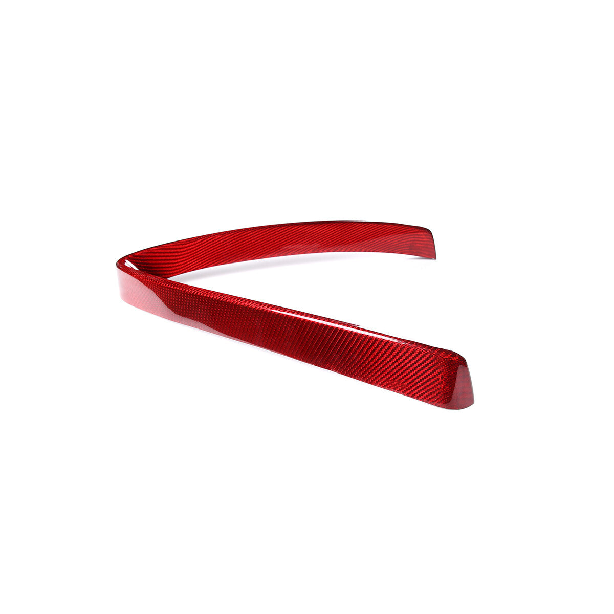 Red Carbon Base Front V Shape Grille Cover Trim For Alfa Romeo Stelvio 17-20 US 6