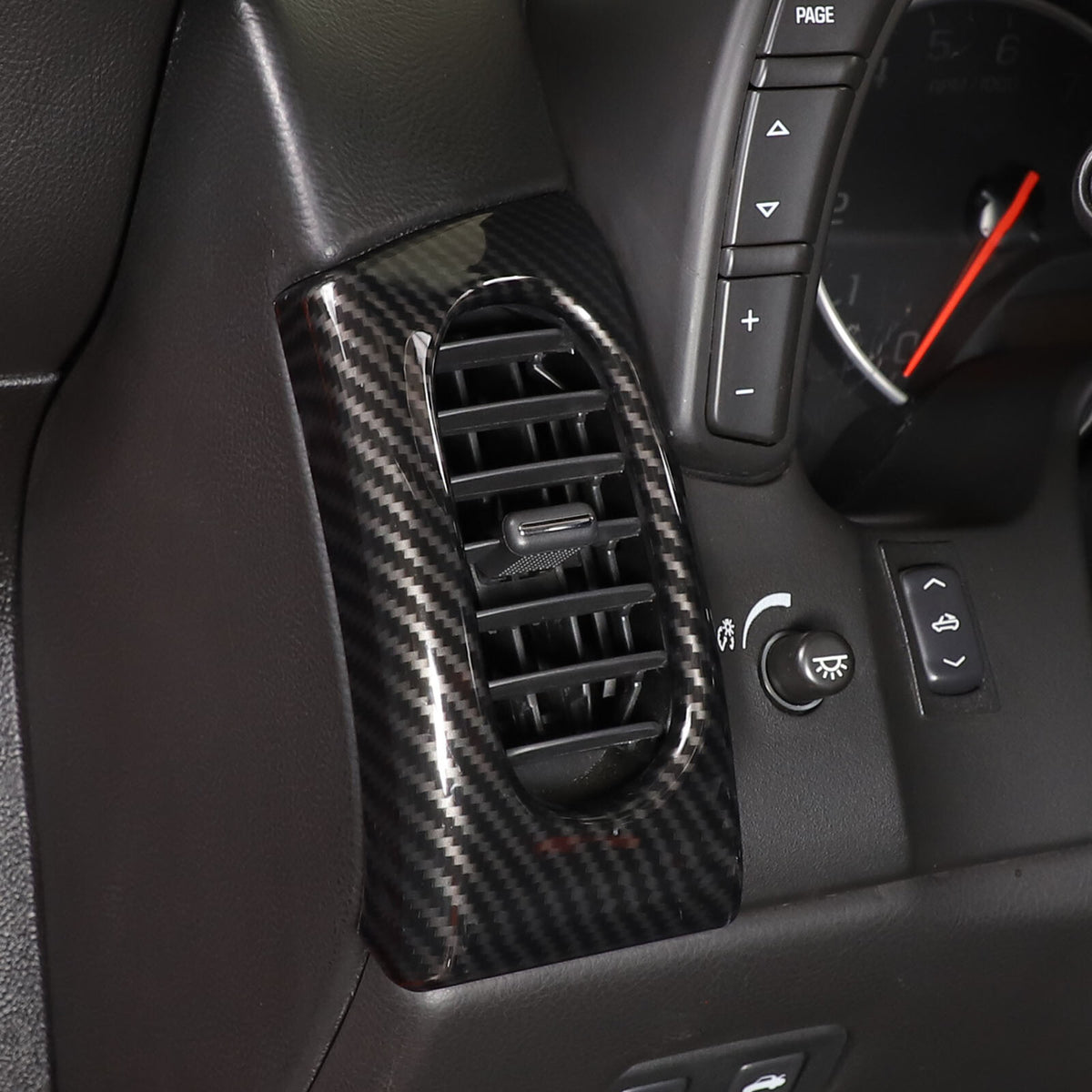 ABS Carbon Fiber Center Console Interior Trim Cover Full Set Kit For Corvette C6 - Styles 6-10 18