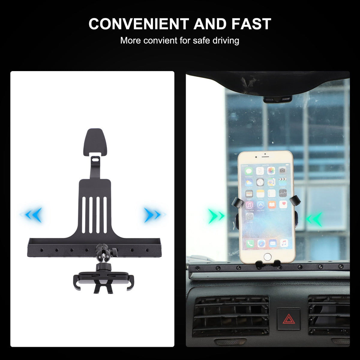 Center Console Multi-Function Phone Mount Bracket For Hummer H3 2005-2009 13