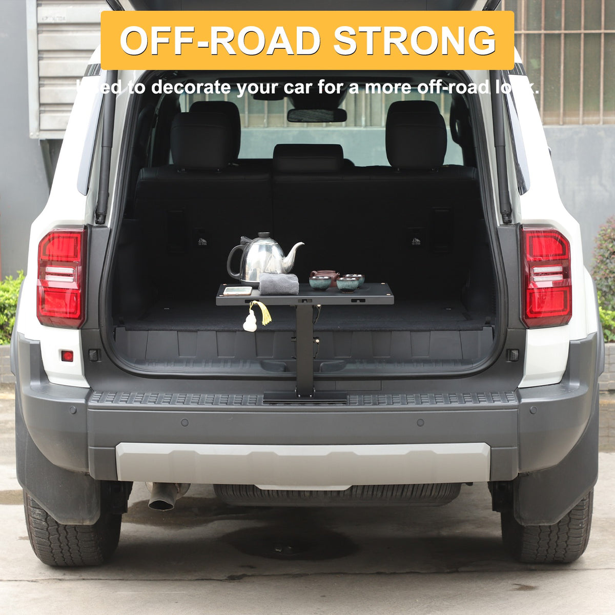 Car Camping Portable Trunk Lock Latch Table For Toyota LC250 Prado 2024+ 16