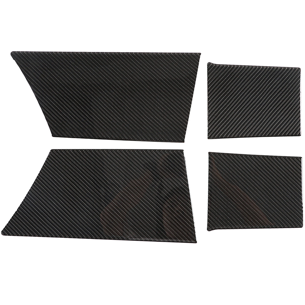 Soft Carbon Fiber Interior Door Panel Trim Stickers for Hummer H2 2003-07 US 11