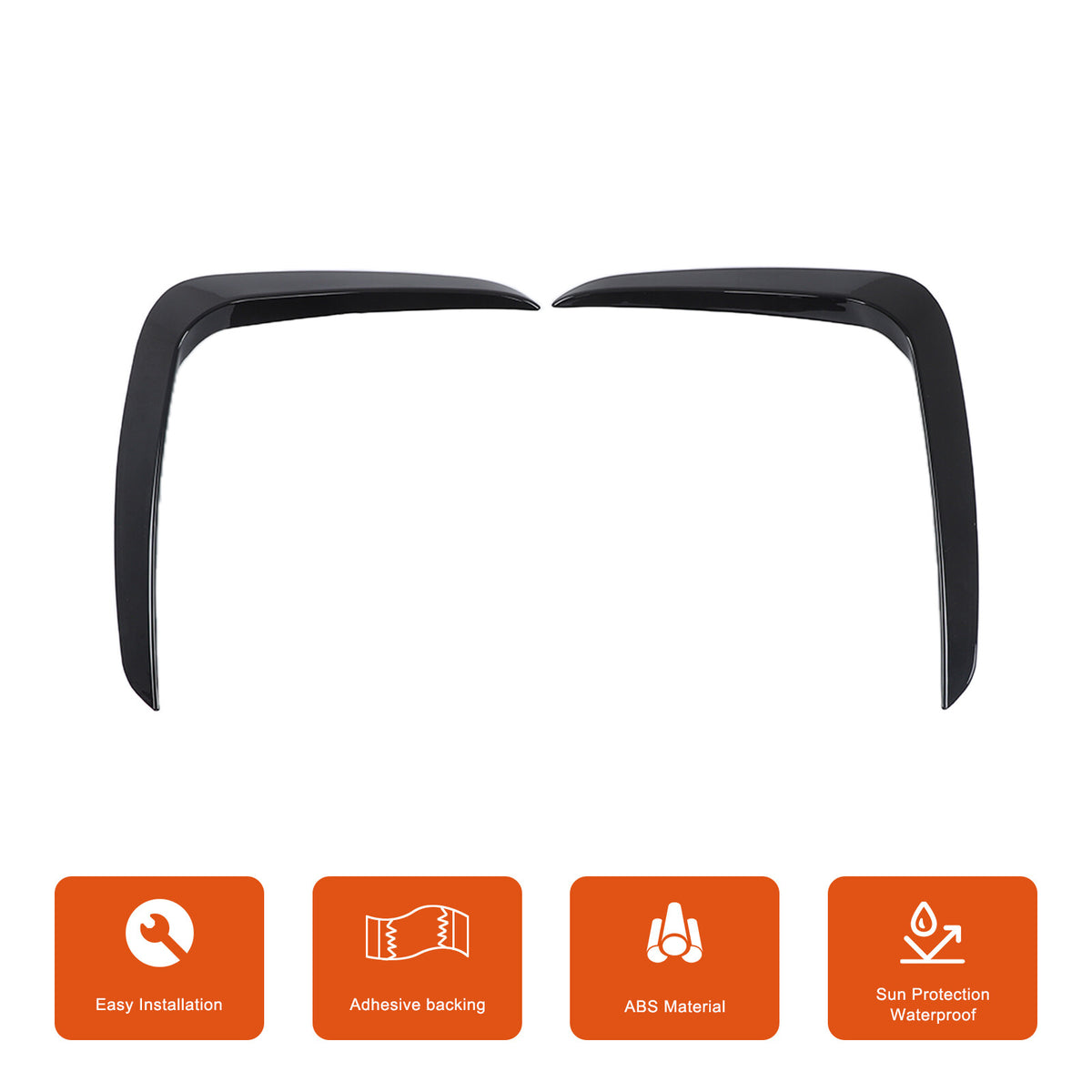 Glossy Black Front & Rear Bumper Trim Set For BMW X3 X4 G01 G02 M Sport 2022+ 5