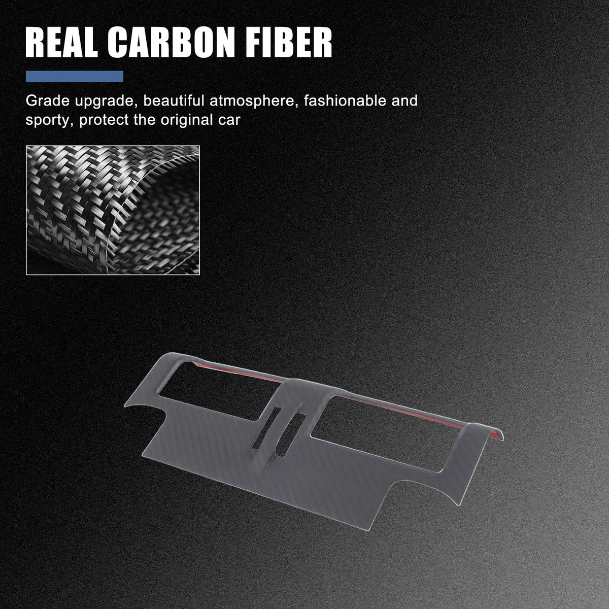 Matte Real Carbon Fiber Rear Air Vent Frame Trim For LR Defender L663 2020-2023 7