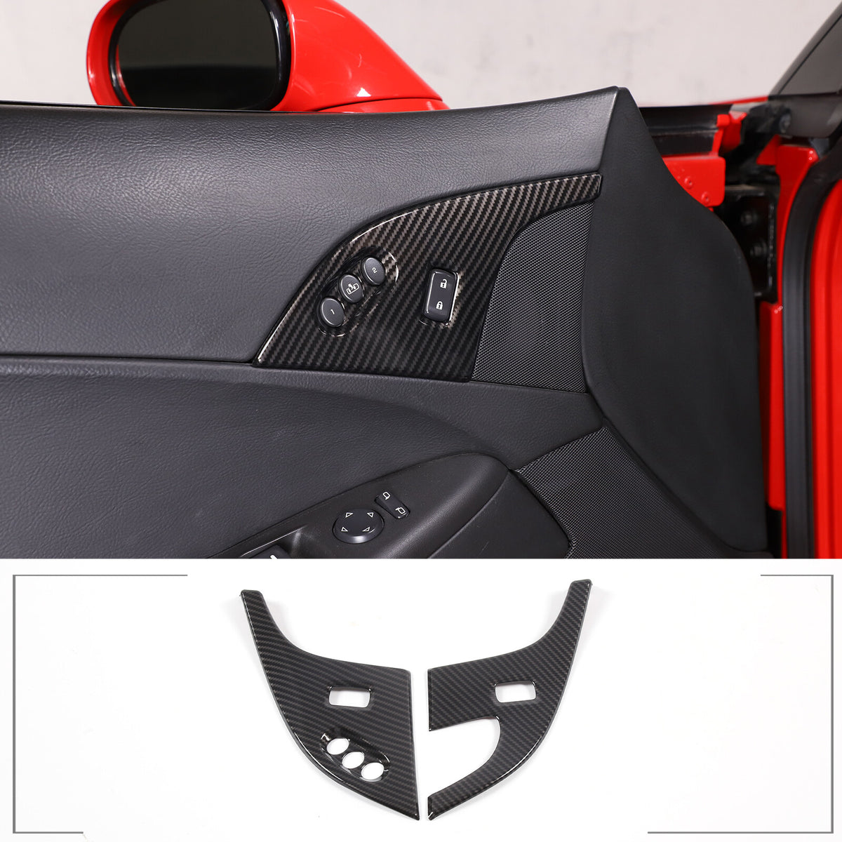 ABS Carbon Fiber Interior Decor Accessories Cover Trim For Corvette C6 2005-13 52