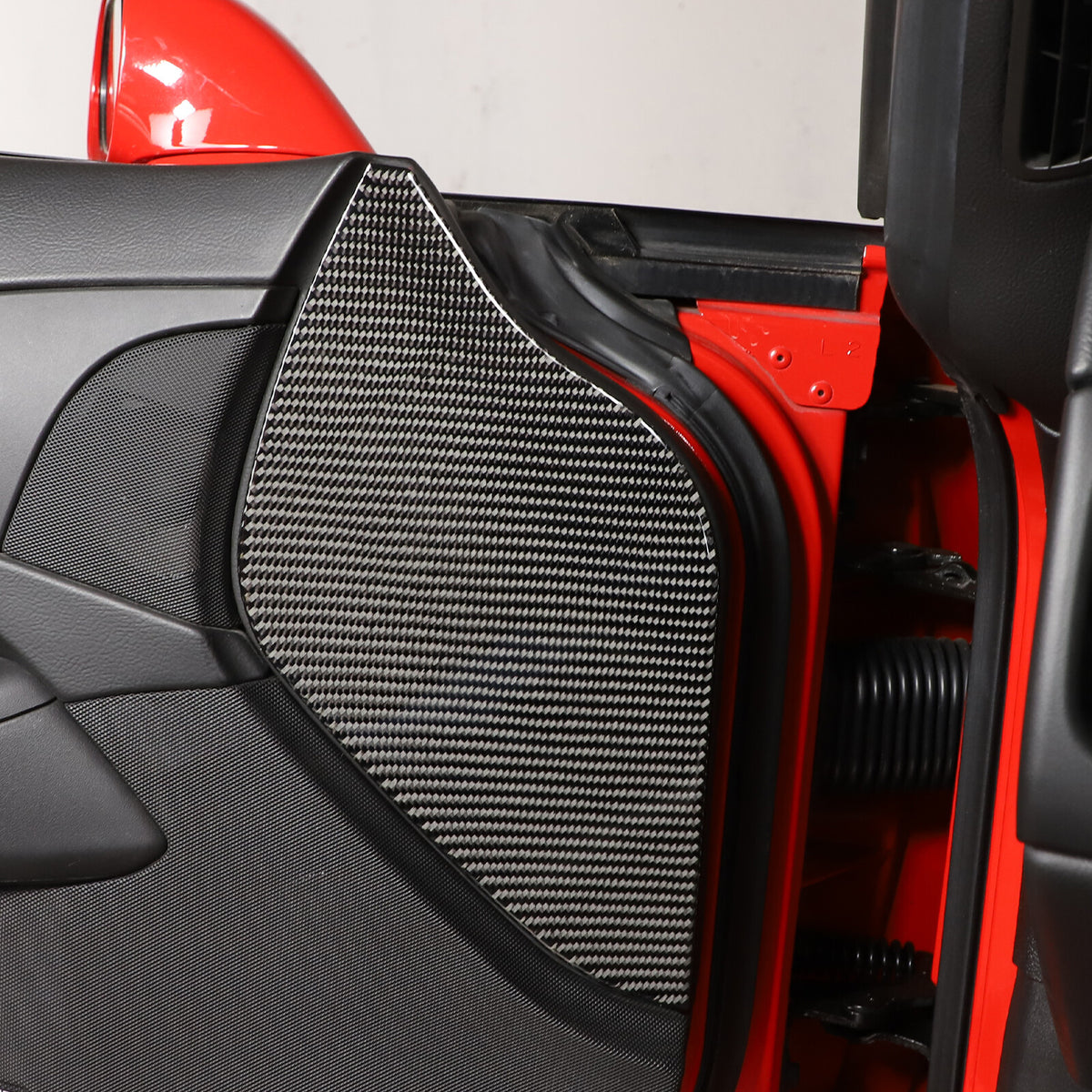 Carbon Fiber Door Pad cushion Panel Cover Sticker For Corvette C6 2005-2013 3