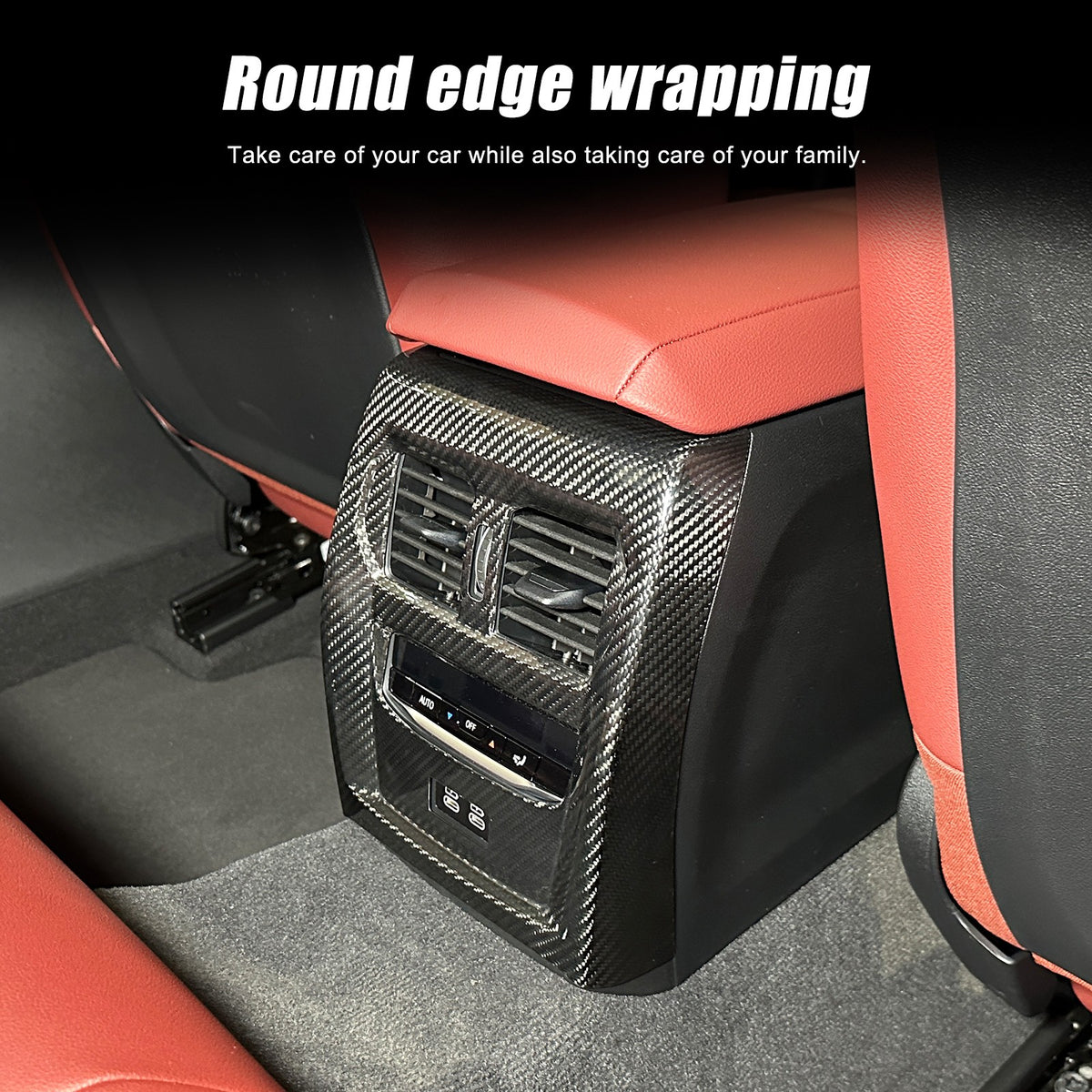 Real Carbon Fiber Rear Air Vent Frame Trim For BMW 4 Series G22/G23/G26 2020+ 9