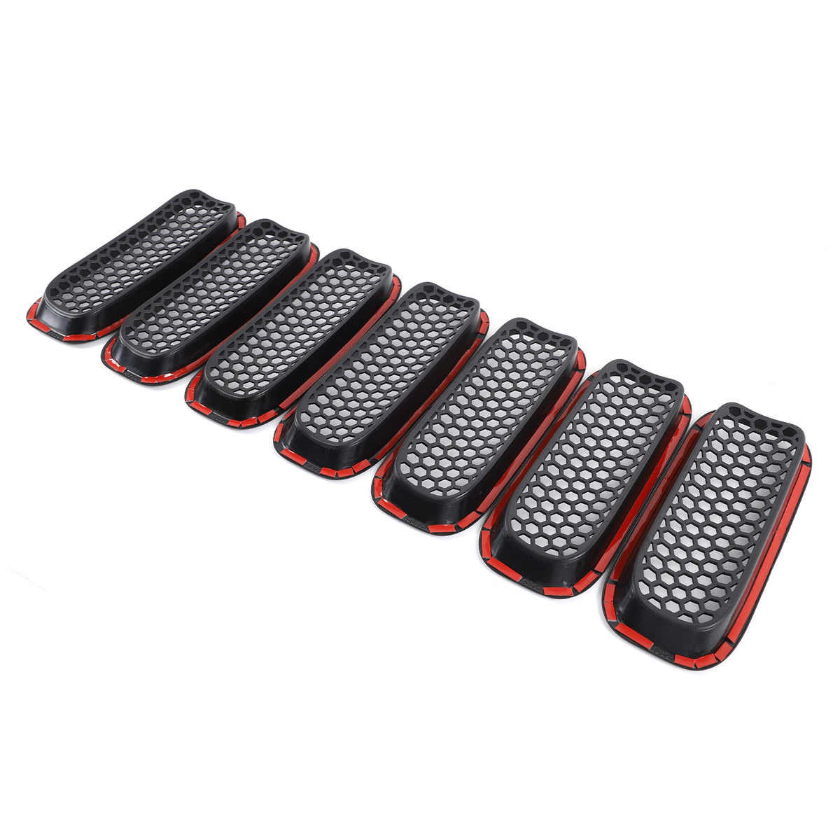 Black ABS Front Grille Anti-Insect Bug Screen Trim For Hummer H2 2003-2007 19