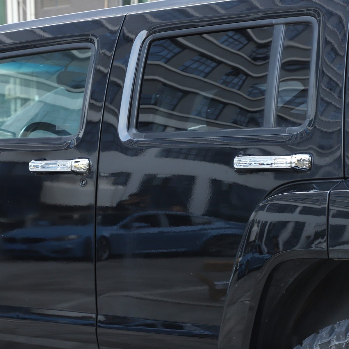 8PCS ABS Chrome Door Handle Cover Trim Shell Cover For Hummer H3 2005-09 US 16