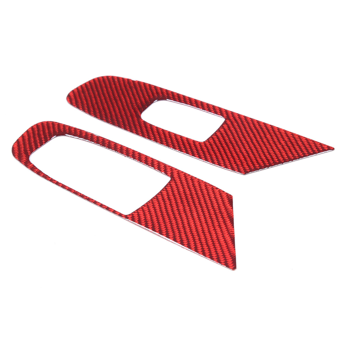 Red Soft Carbon Fiber Interior Decor Trim Kit Cover Set For Corvette C8 20-25 11