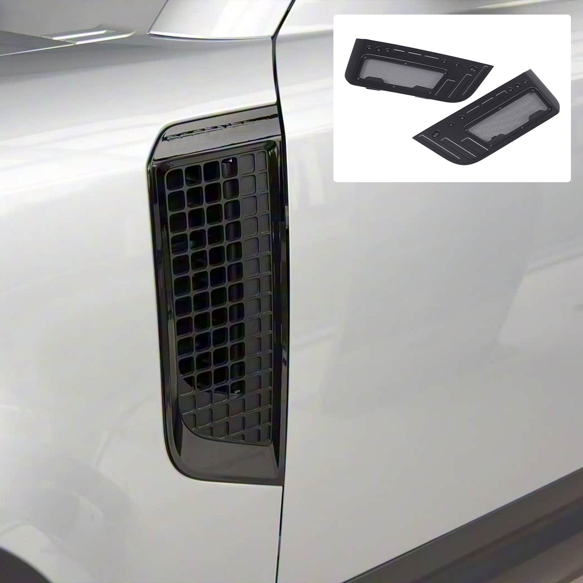 Replacement Fender Vent Mesh Guard Extension Cover For LR Defender L663 2020+ US 10