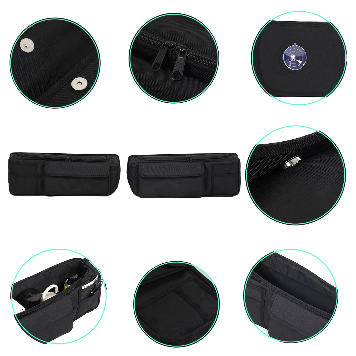 Rear Tailgate Window Storage Bag Tray For Toyota Prado J150 2010-2017 16