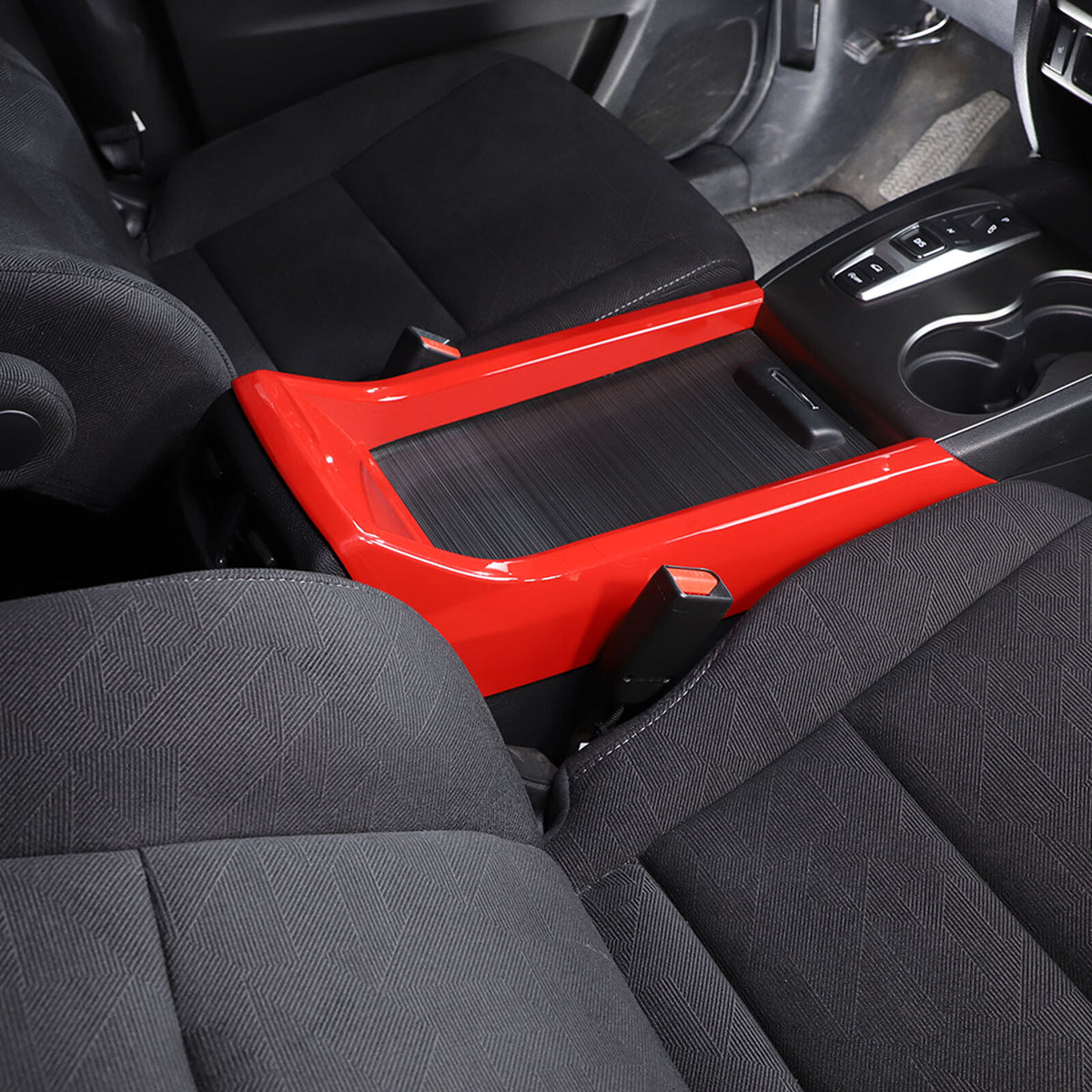ABS Red Center Console Armrest Box Side Panel Trim for Honda Pilot 2015-22 7