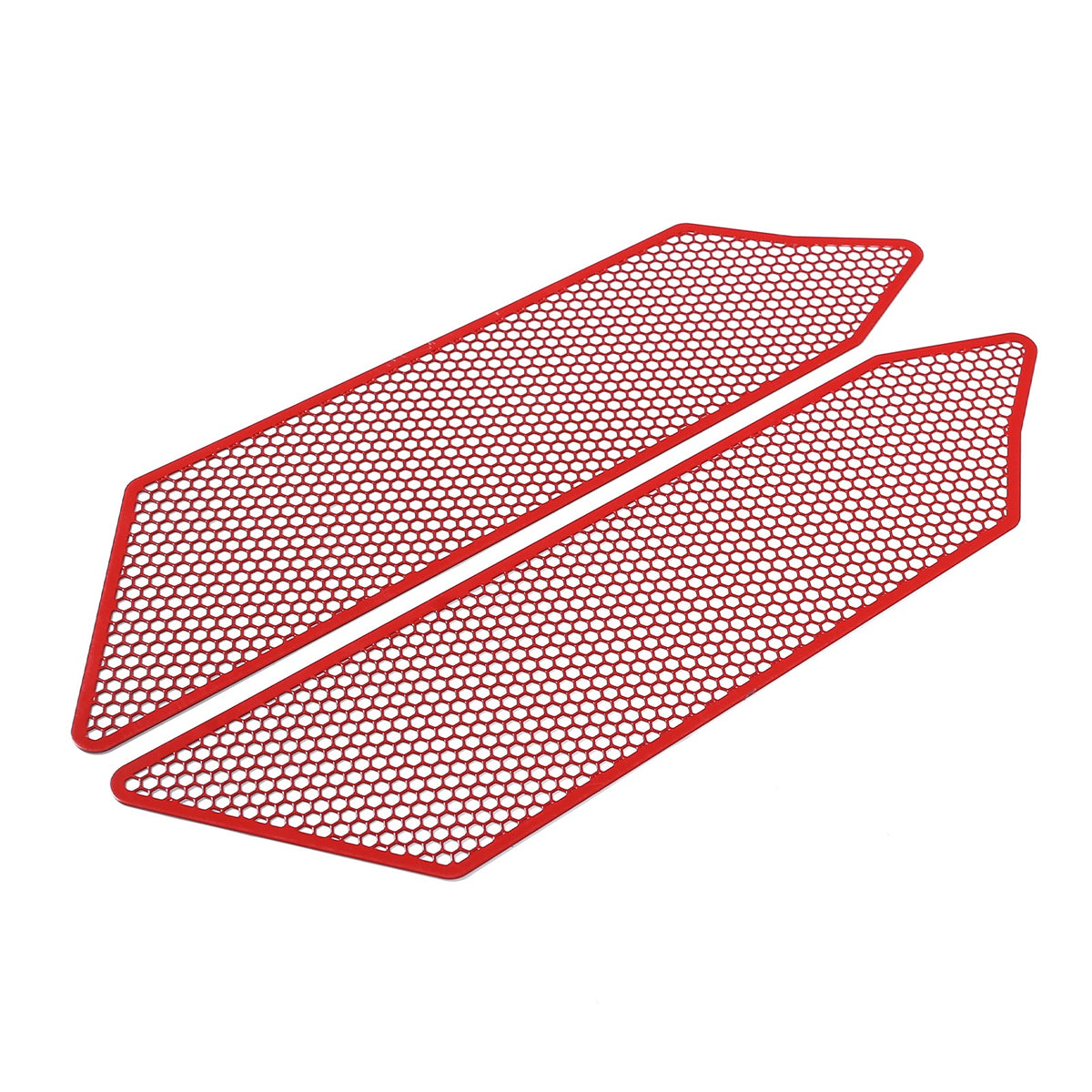 Red Stainless Steel Front Grille Insect Screen Trim For Corvette C8 2020+ 5