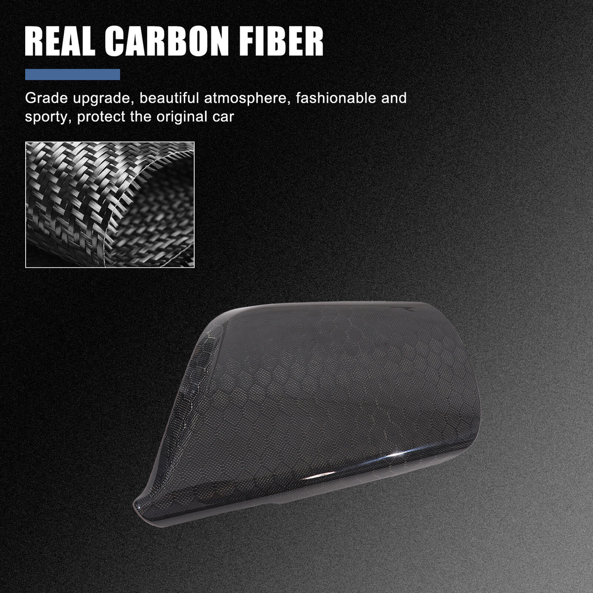 Honeycomb Carbon Fiber Center Console Armrest Box Cover For Corvette C7 2014-19 7