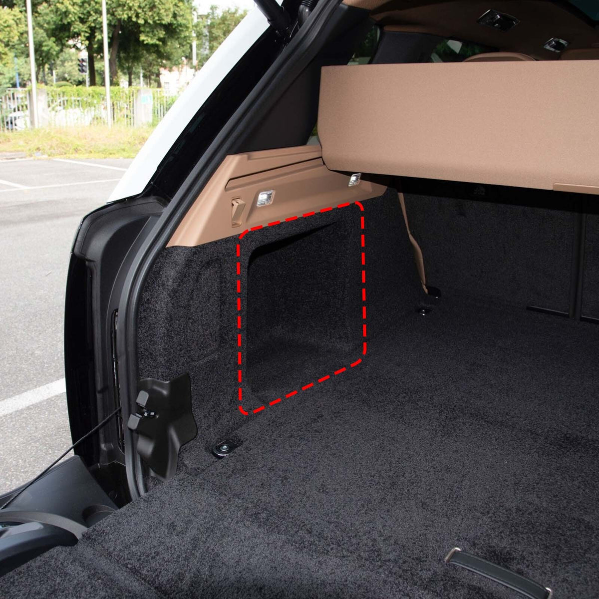 Rear Trunk Left Side Storage Bag Organizer For Range Rover Vogue L460 2023+ 12