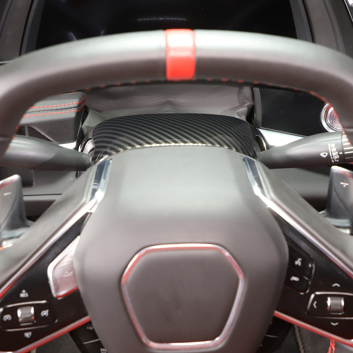 Carbon Fiber ABS Interior Full Decor Cover Trim Kit For Corvette C8 2020-2025 - Styles 26-30 37