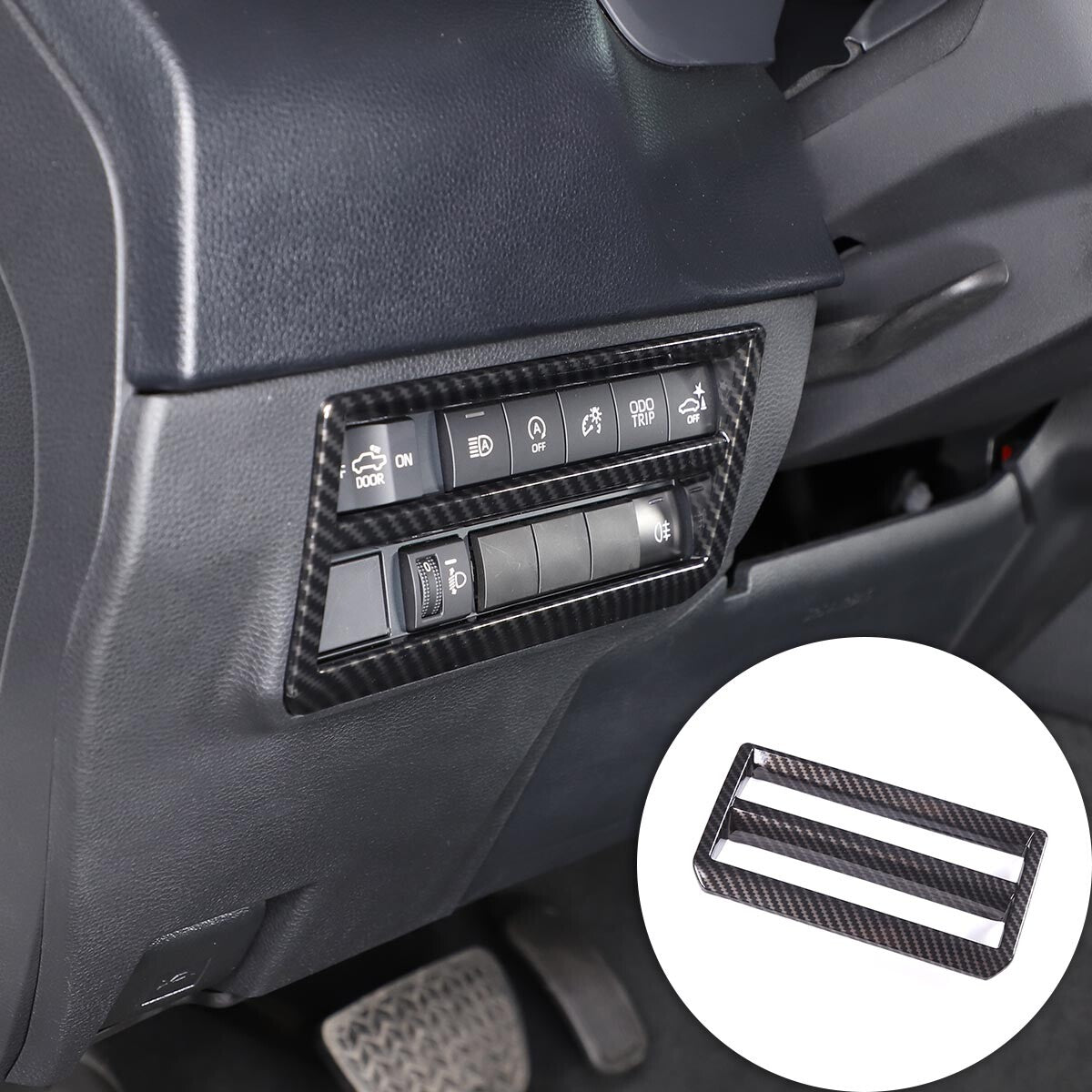 ABS Carbon Fiber Interior Set Cover Trim Kit For Toyota Tundra Sequoia SR 22+ - Styles 1-5 192
