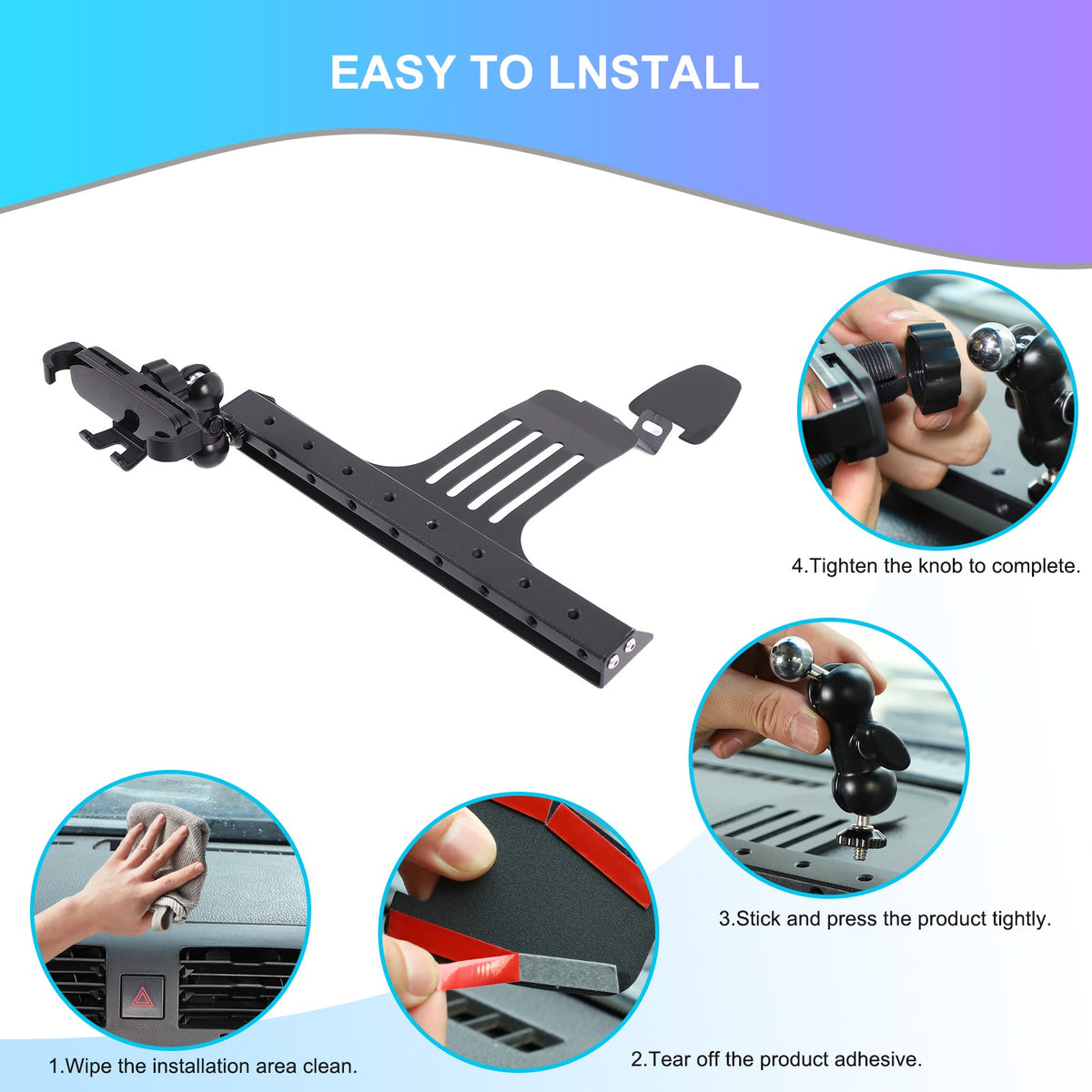 Center Console Multi-Function Phone Mount Bracket For Hummer H3 2005-2009 5