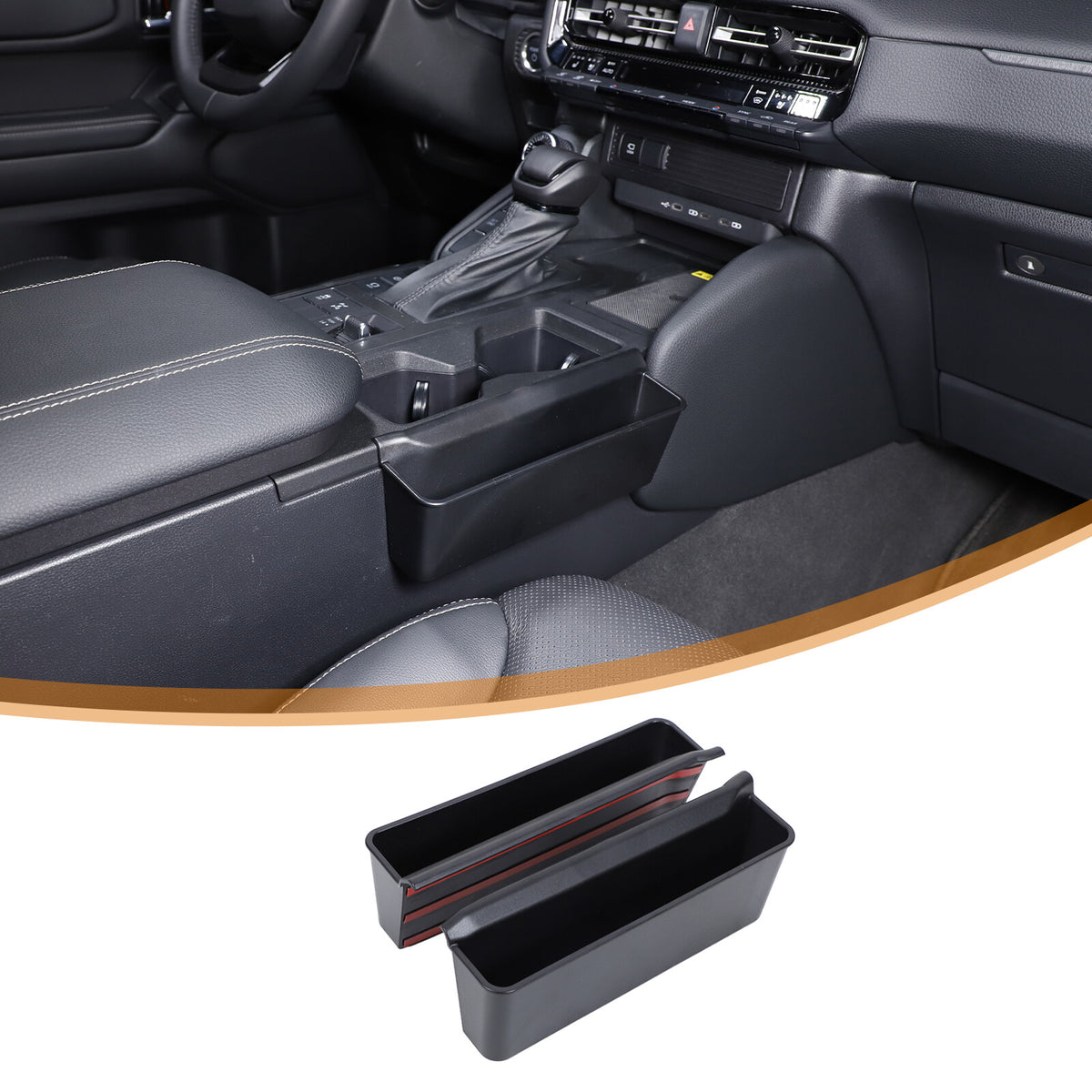 Center Gear Shift Storage Box Cover Trim Tray For Toyota Land Cruiser LC250 24+ 11