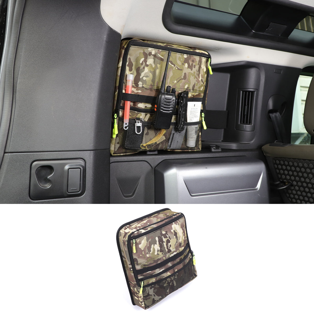Camouflage Rear Trunk Side Window Storage Bag Tray For LR Defender 110 L663 20+ 21